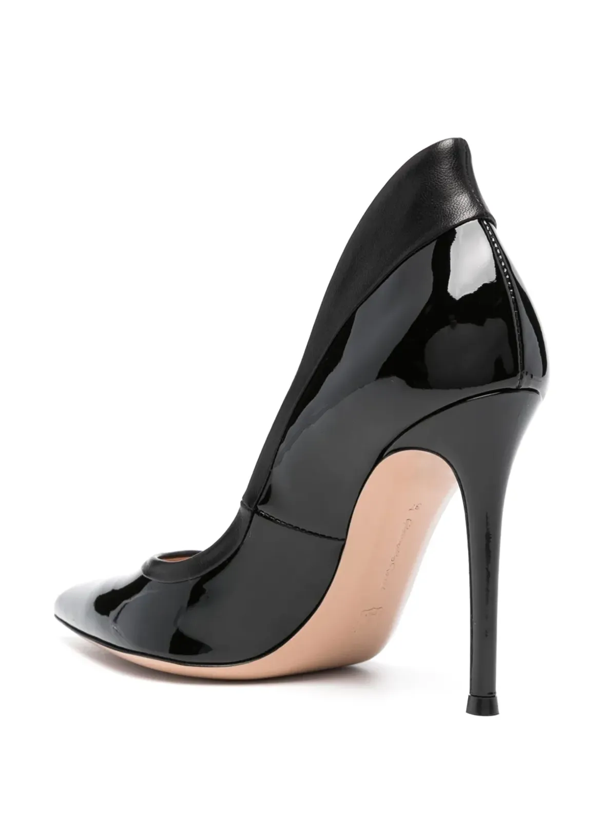 Gianvito Rossi タキシード レザー パンプス - 画像3