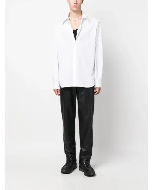 Sunflower Pleace poplin long-sleeved shirt - White - サムネイル2