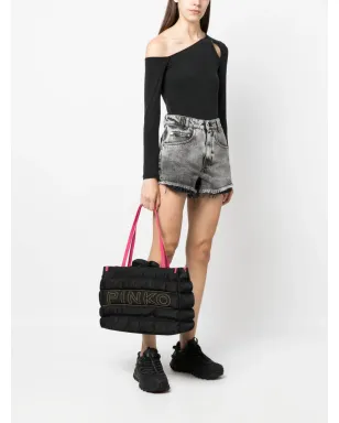 PINKO ロゴ入りキルティング トートバッグ - サムネイル2
