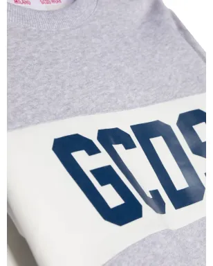 Gcds Kids ロゴテープディテール コットン スウェットシャツ - サムネイル3