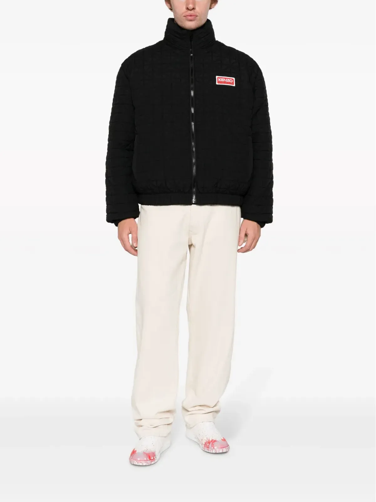 Kenzo 刺し子ステッチ ダウンジャケット - Black - 画像2