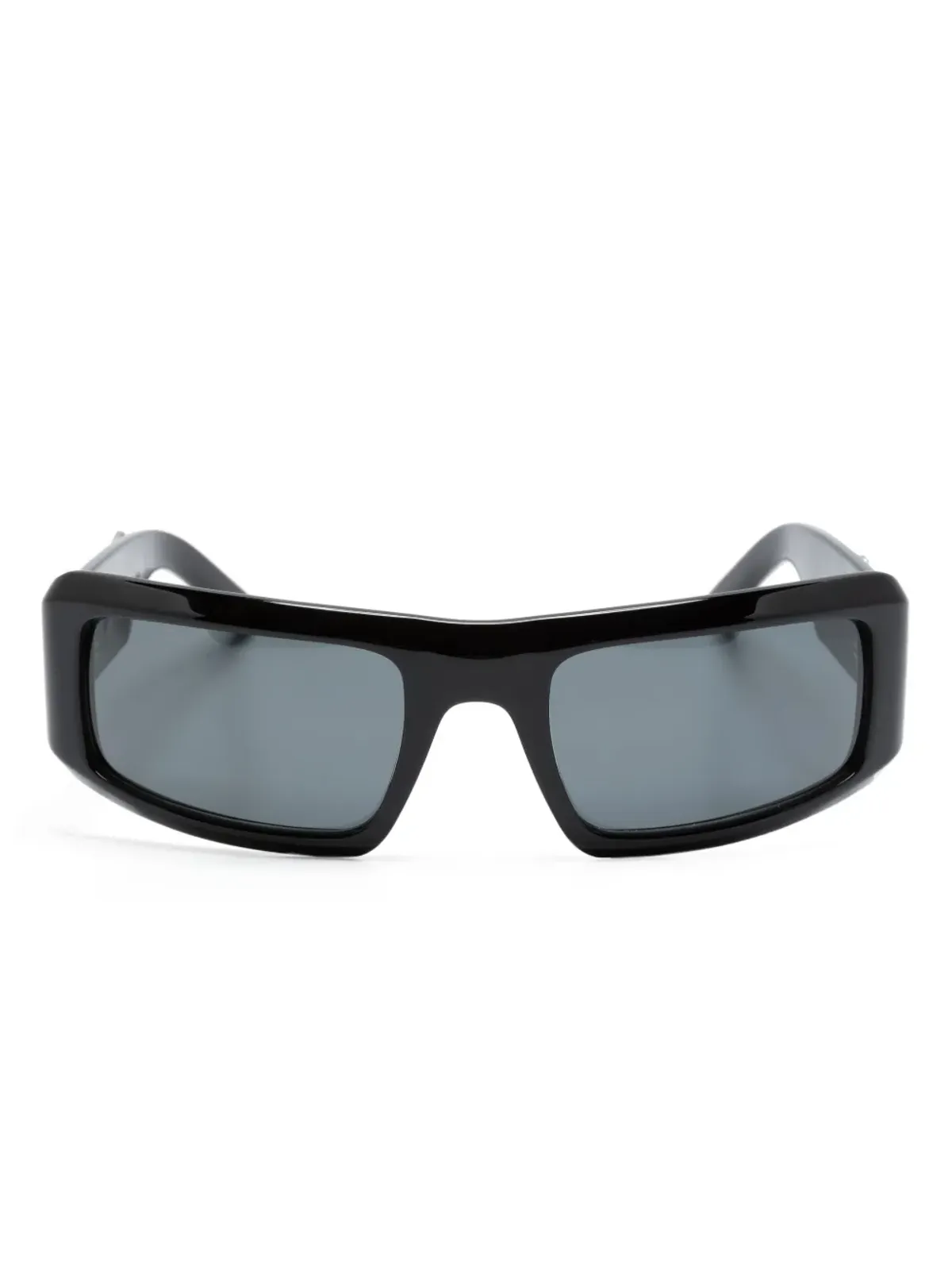 Palm Angels Eyewear ロゴプレート矩形フレーム サングラス - ブラック - 画像1
