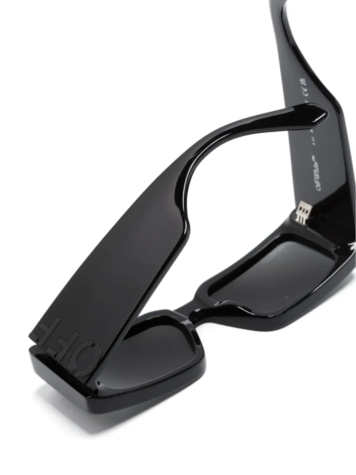 Off-White Eyewear ロゴ入り矩形フレーム サングラス - 画像3