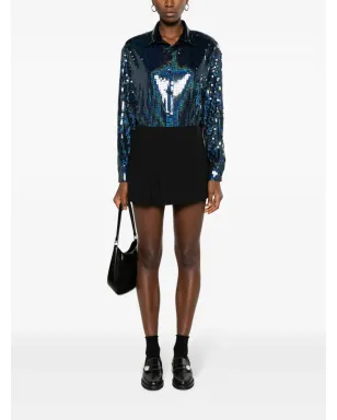 The New Arrivals Ilkyaz Ozel コレット スパンコール長袖シャツ - サムネイル2
