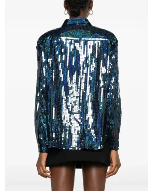 The New Arrivals Ilkyaz Ozel コレット スパンコール長袖シャツ - サムネイル4