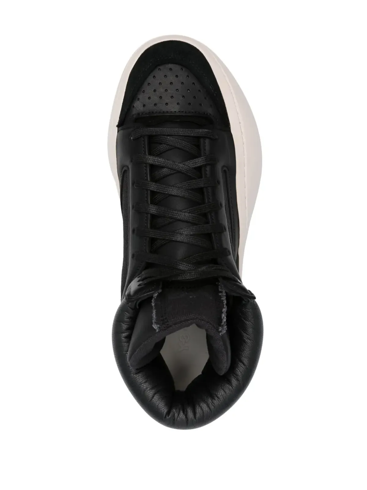 Y-3 センテニアル パネルド レザー スニーカー - 画像4