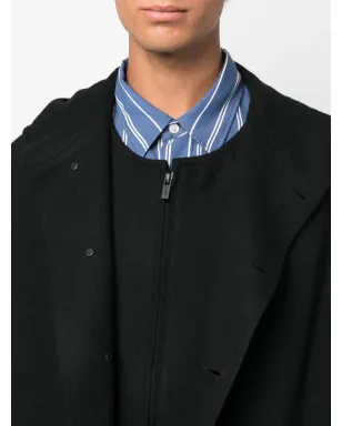 Yohji Yamamoto シングルブレスト・フード付きコート - サムネイル5