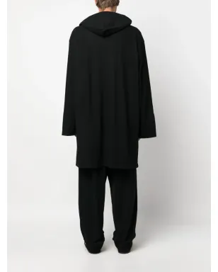 Yohji Yamamoto シングルブレスト・フード付きコート - サムネイル4