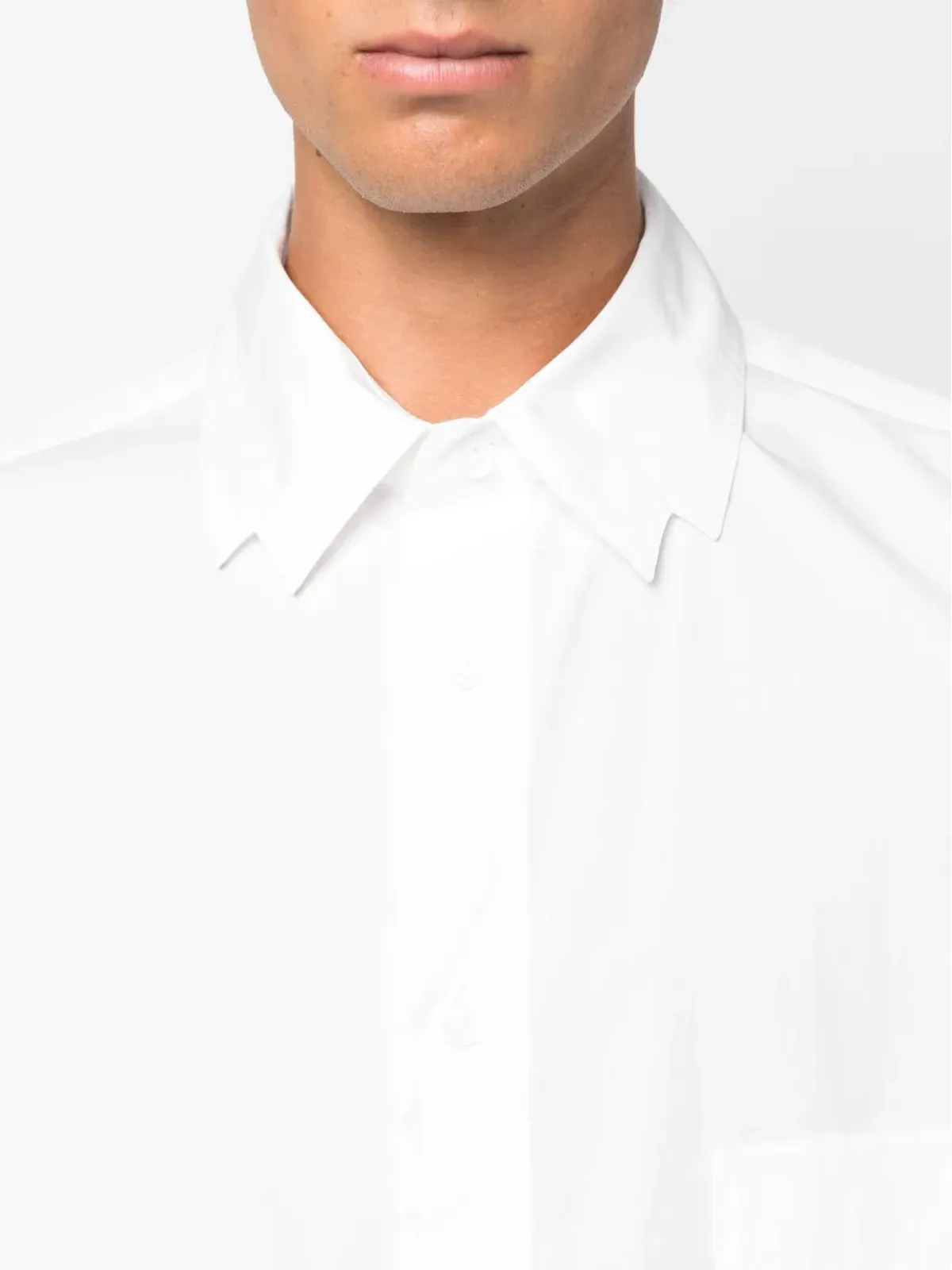 Yohji Yamamoto 長袖コットンシャツ - White - 画像5
