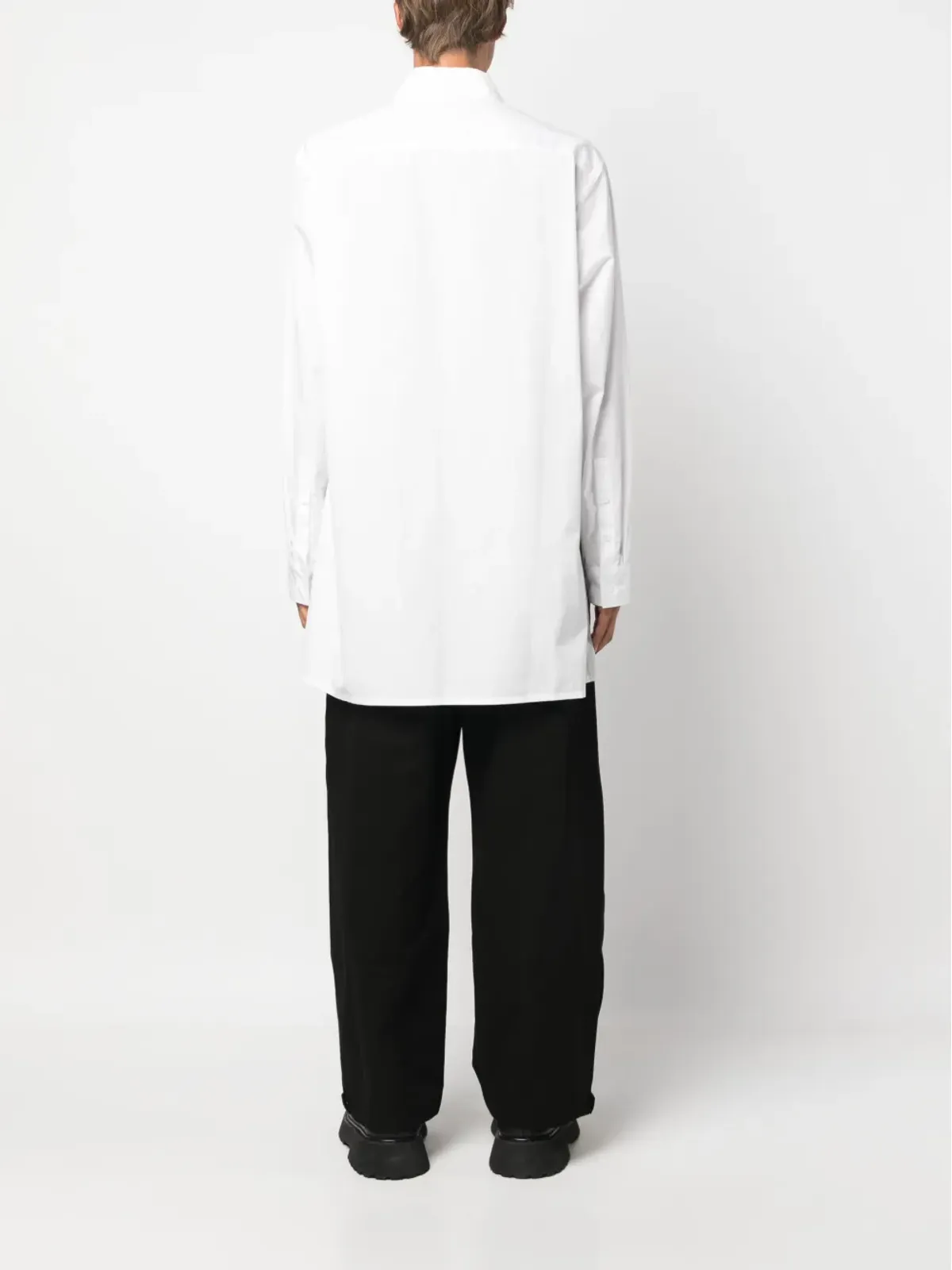 Yohji Yamamoto 長袖コットンシャツ - White - 画像4