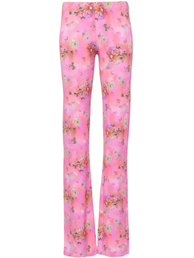 Maccapani Maccapani ジャズ 花柄プリント フレアパンツの商品画像