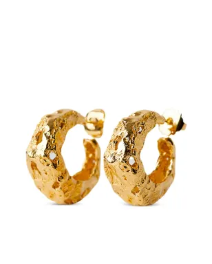 Paola Sighinolfi Galia cut-out hoop earrings - Gold - サムネイル2