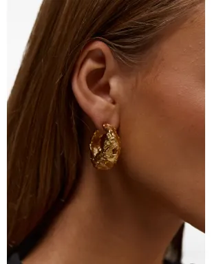 Paola Sighinolfi Galia cut-out hoop earrings - Gold - サムネイル4
