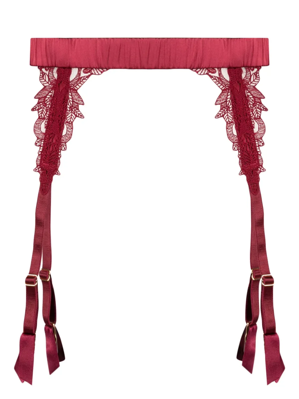 Fleur Of England ジゼル シルク混紡サスペンダーベルト - 画像1