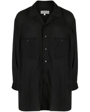 Yohji Yamamoto ノッチドカラー ボタンアップシャツ - サムネイル1