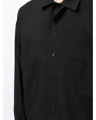 Yohji Yamamoto ノッチドカラー ボタンアップシャツ - サムネイル5