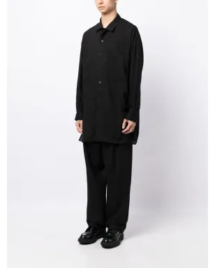 Yohji Yamamoto ノッチドカラー ボタンアップシャツ - サムネイル3