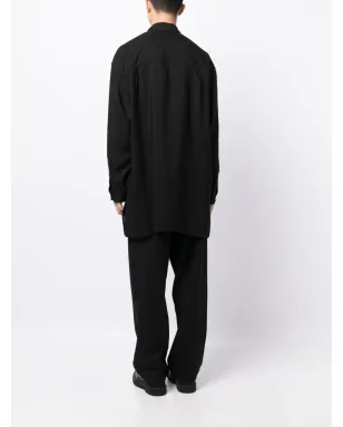 Yohji Yamamoto ノッチドカラー ボタンアップシャツ - サムネイル4