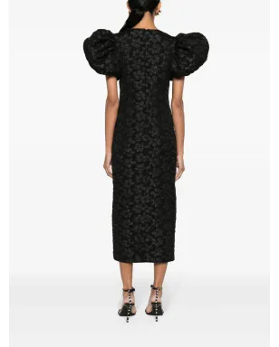 ROTATE BIRGER CHRISTENSEN 3Dフローラルジャカード ミディドレス - サムネイル4