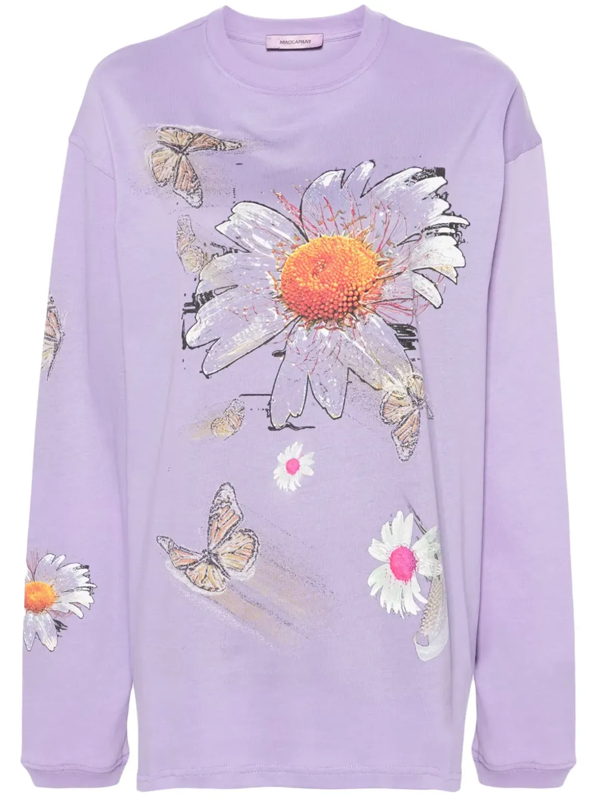 Maccapani Moto floral-print T-shirt - 画像1