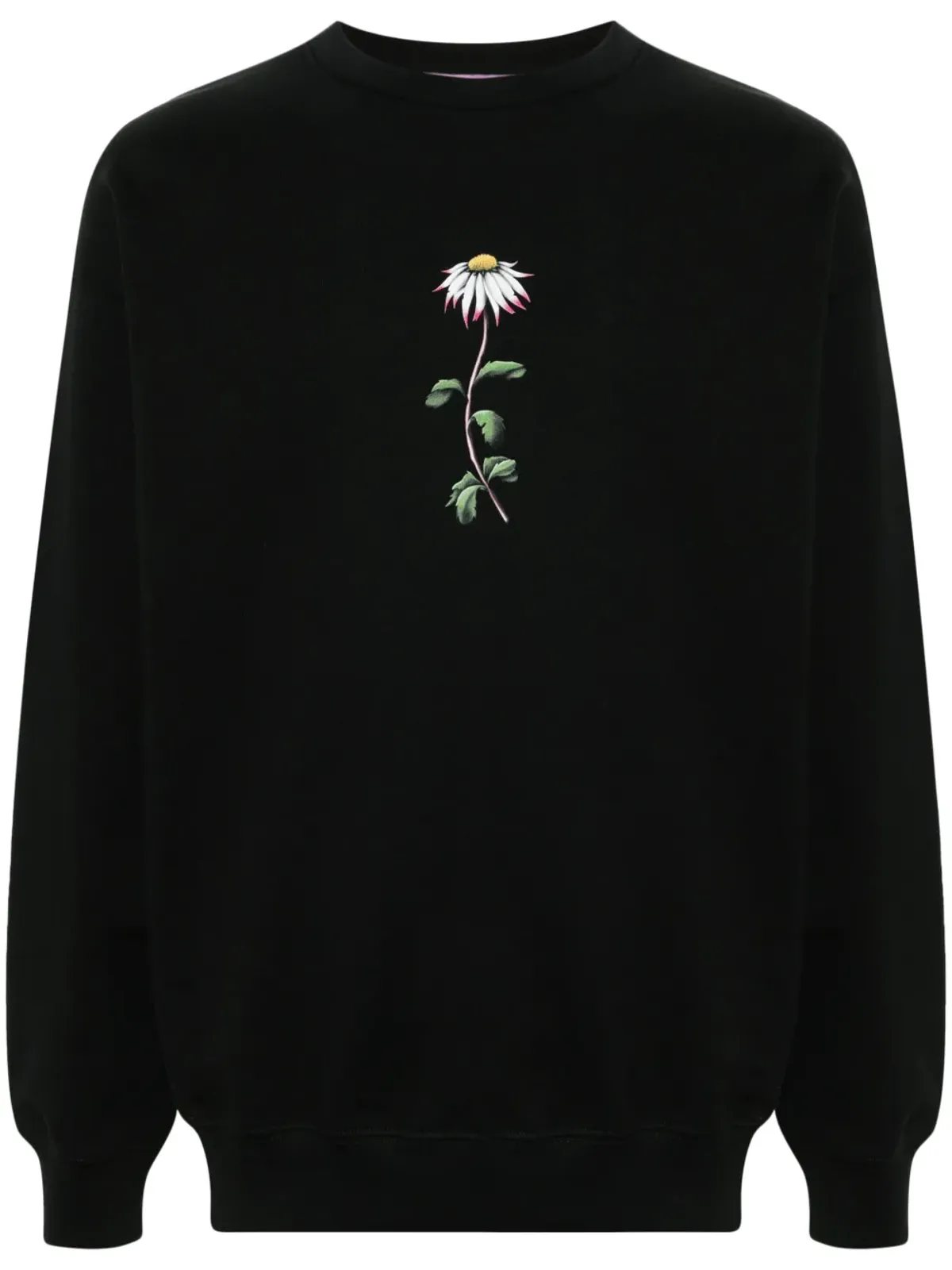 Maccapani 花柄プリントスウェットシャツ（ブラック） - 画像1