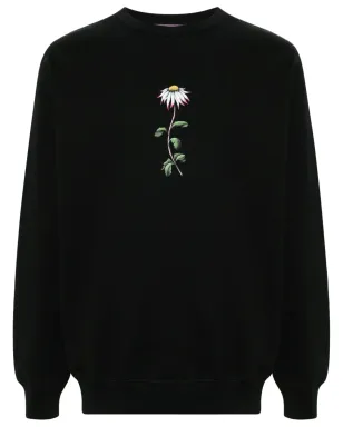 Maccapani 花柄プリントスウェットシャツ（ブラック） - サムネイル1