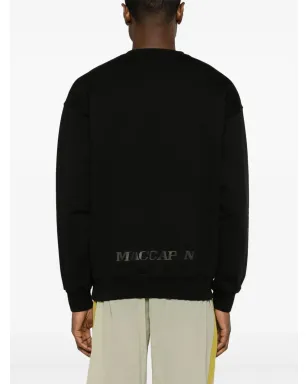 Maccapani 花柄プリントスウェットシャツ（ブラック） - サムネイル5