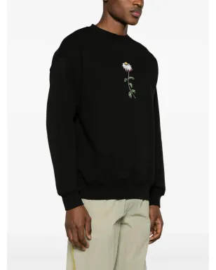 Maccapani 花柄プリントスウェットシャツ（ブラック） - サムネイル4