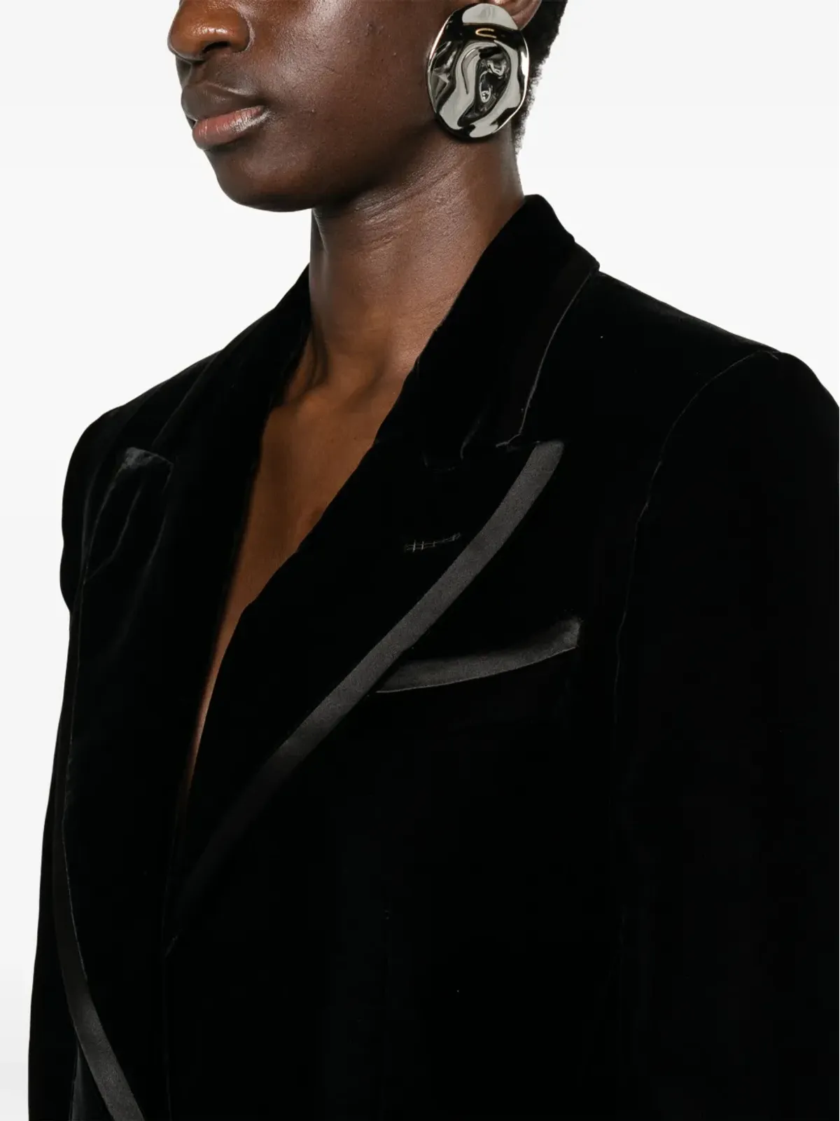 TOM FORD シングルブレストベルベットブレザー - 画像5