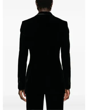 TOM FORD シングルブレストベルベットブレザー - サムネイル4