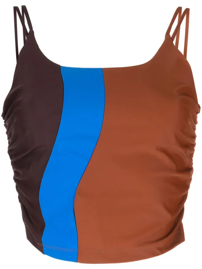 Ahluwalia Ahluwalia Elshadai gathered-detail cropped topの商品画像