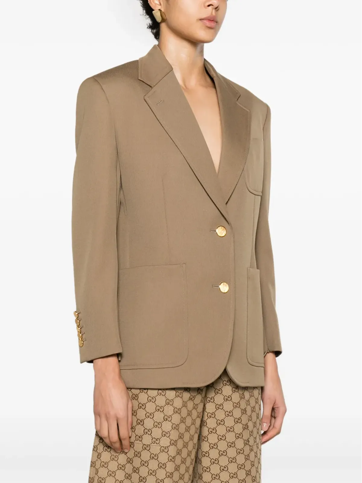 Gucci ホースビットディテール シングルブレストブレザー - 画像3