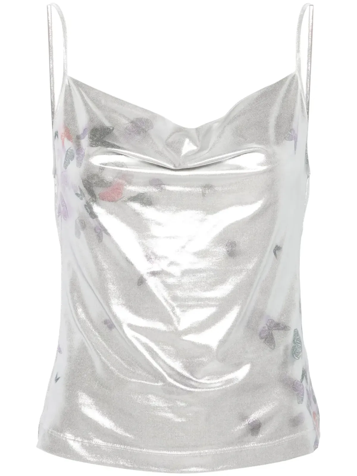 Maccapani Ita ラミネーテッド タンクトップ - Silver - 画像1