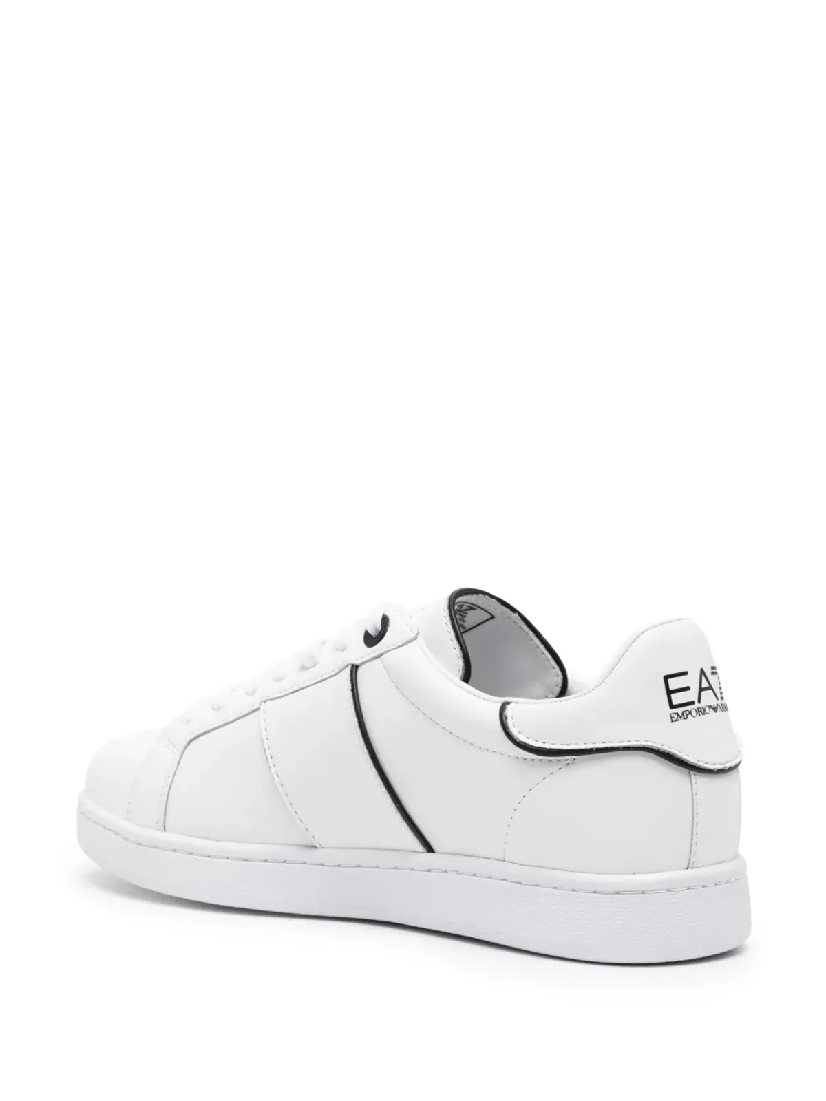 Ea7 Emporio Armani ロゴプリント レザー スニーカー - 画像3