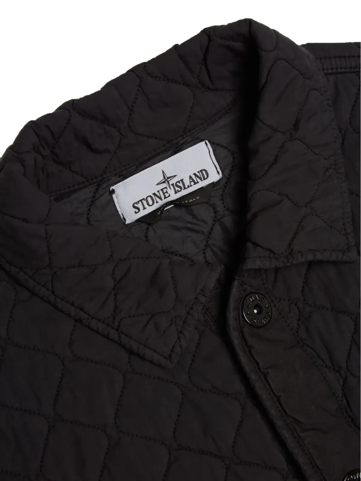 Stone Island キルテッド プレススタッド ボンバージャケット - 画像3