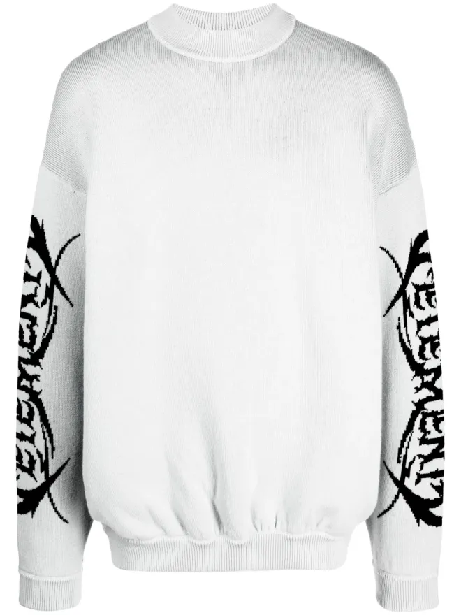 VETEMENTS VETEMENTS ロゴプリント メリノウール ジャンパーの商品画像