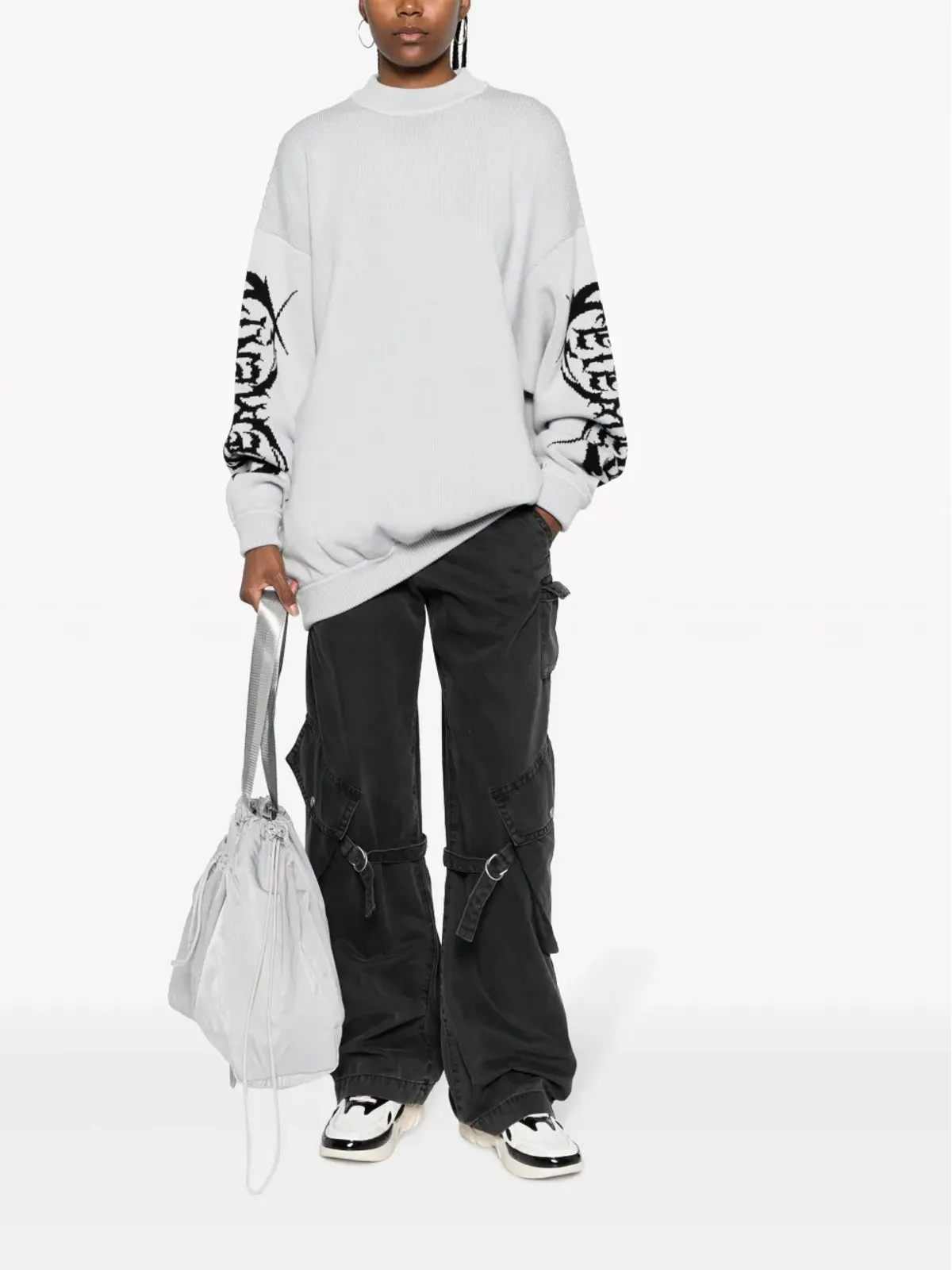 VETEMENTS ロゴプリント メリノウール ジャンパー - 画像3