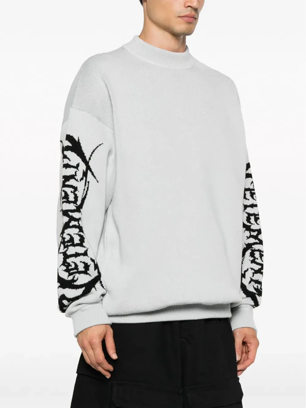 VETEMENTS ロゴプリント メリノウール ジャンパー - 画像4