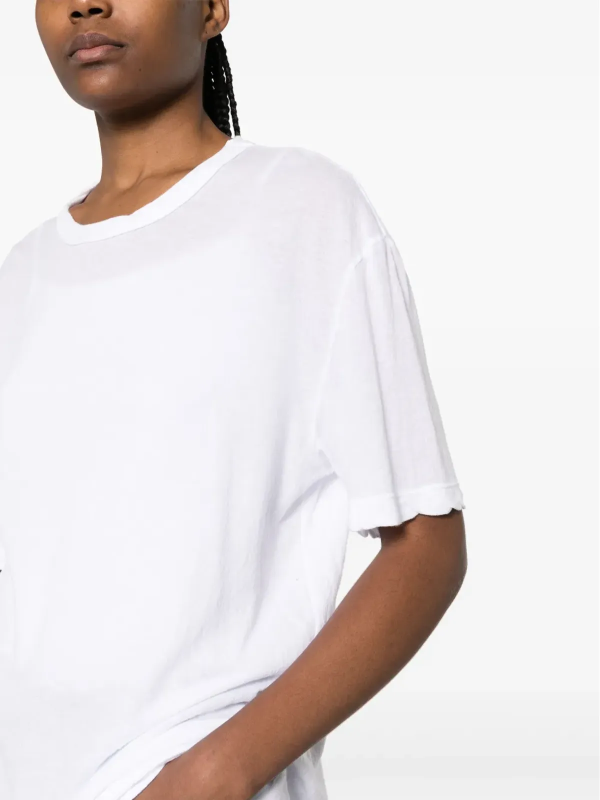 James Perse スカラップエッジ コットン Tシャツ - 画像5