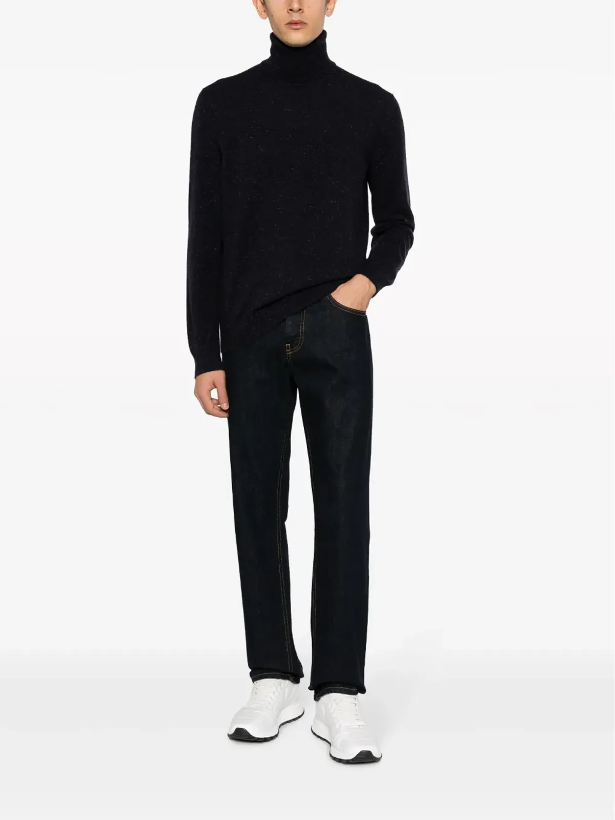 Zegna オアジ メランジュ風ジャンパー - 画像2