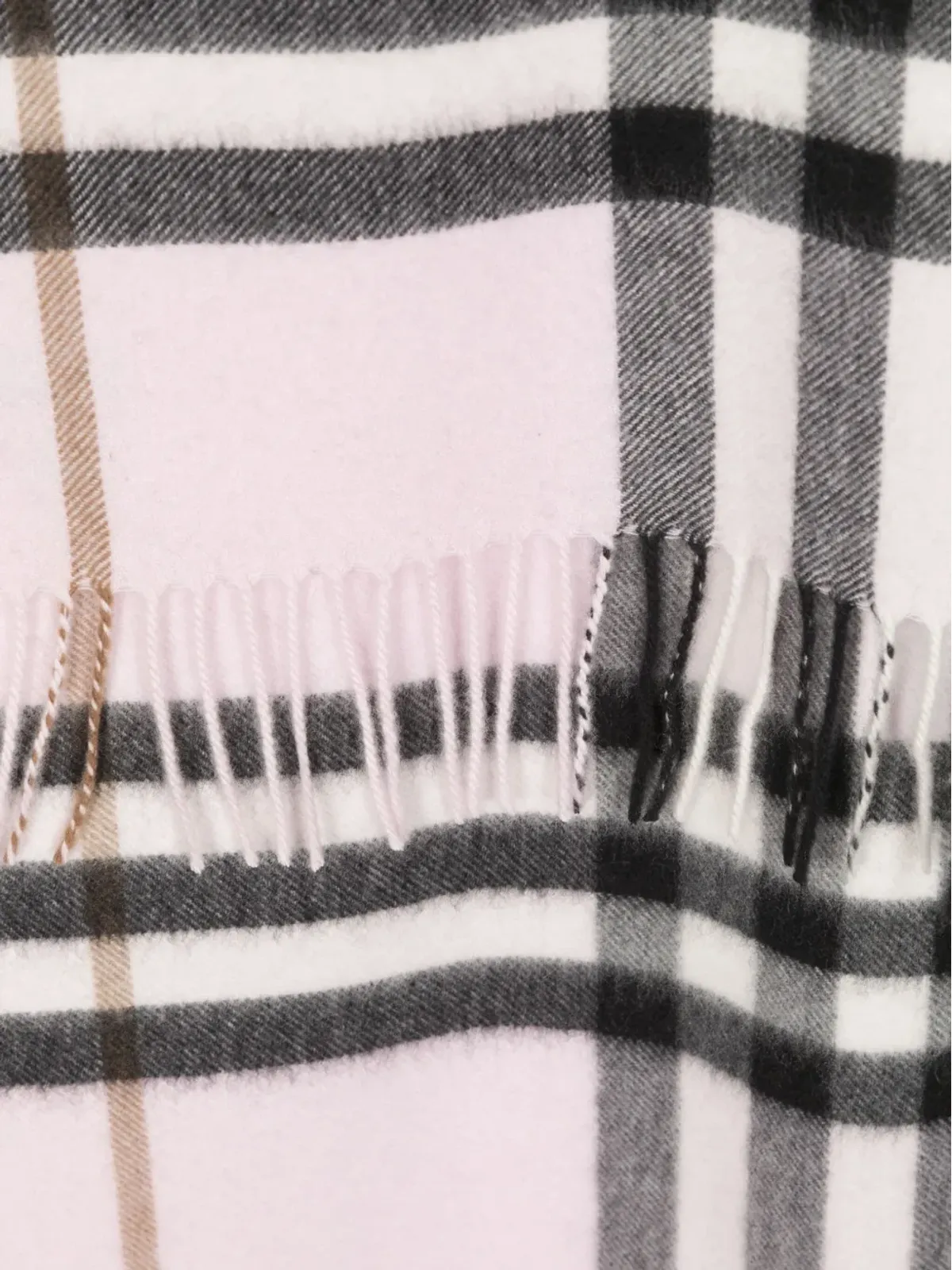 Burberry チェック柄カシミヤスカーフ - 画像3