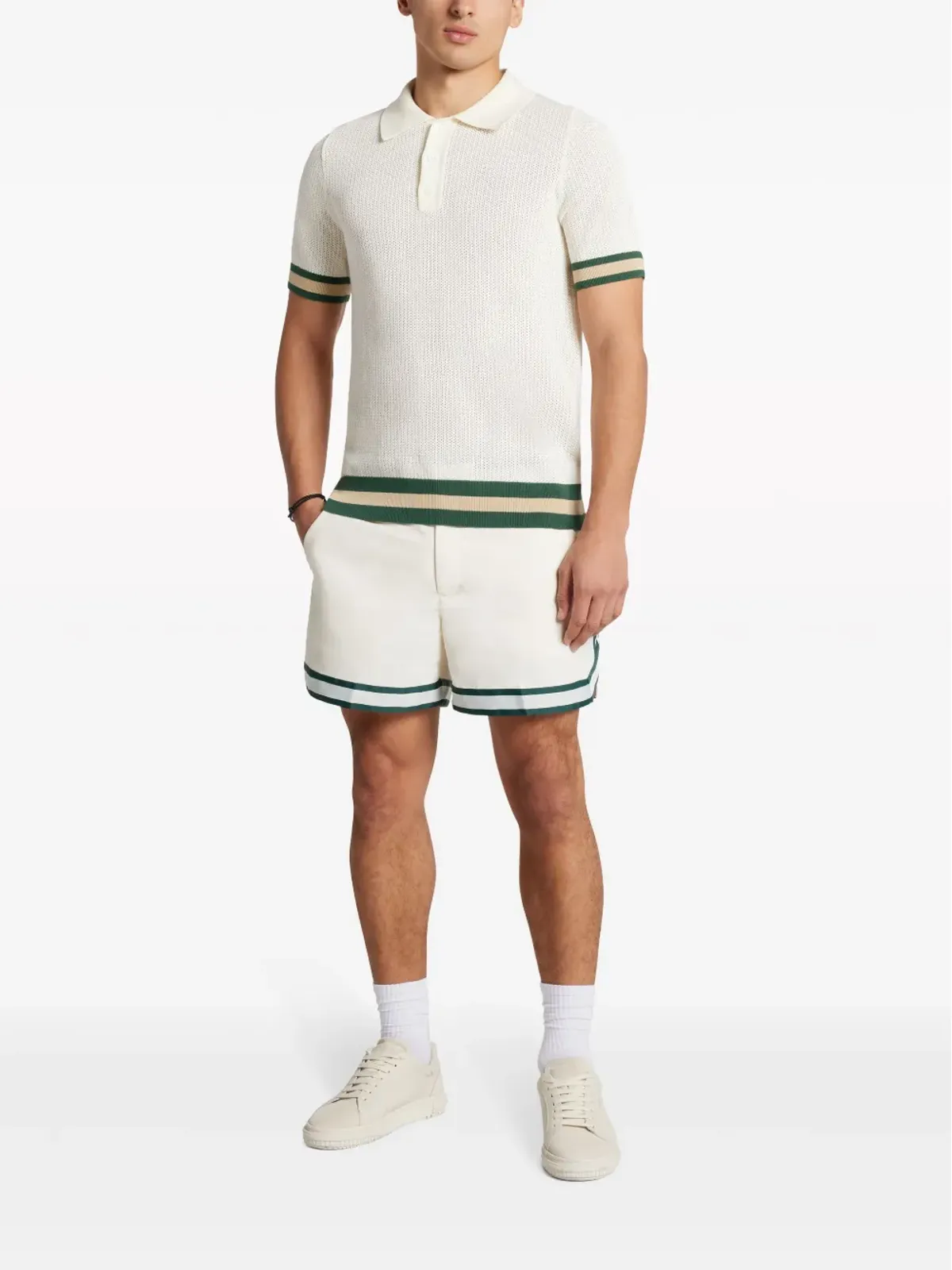 CHÉ Ballerストライプ柄のスイムショーツ - 画像2