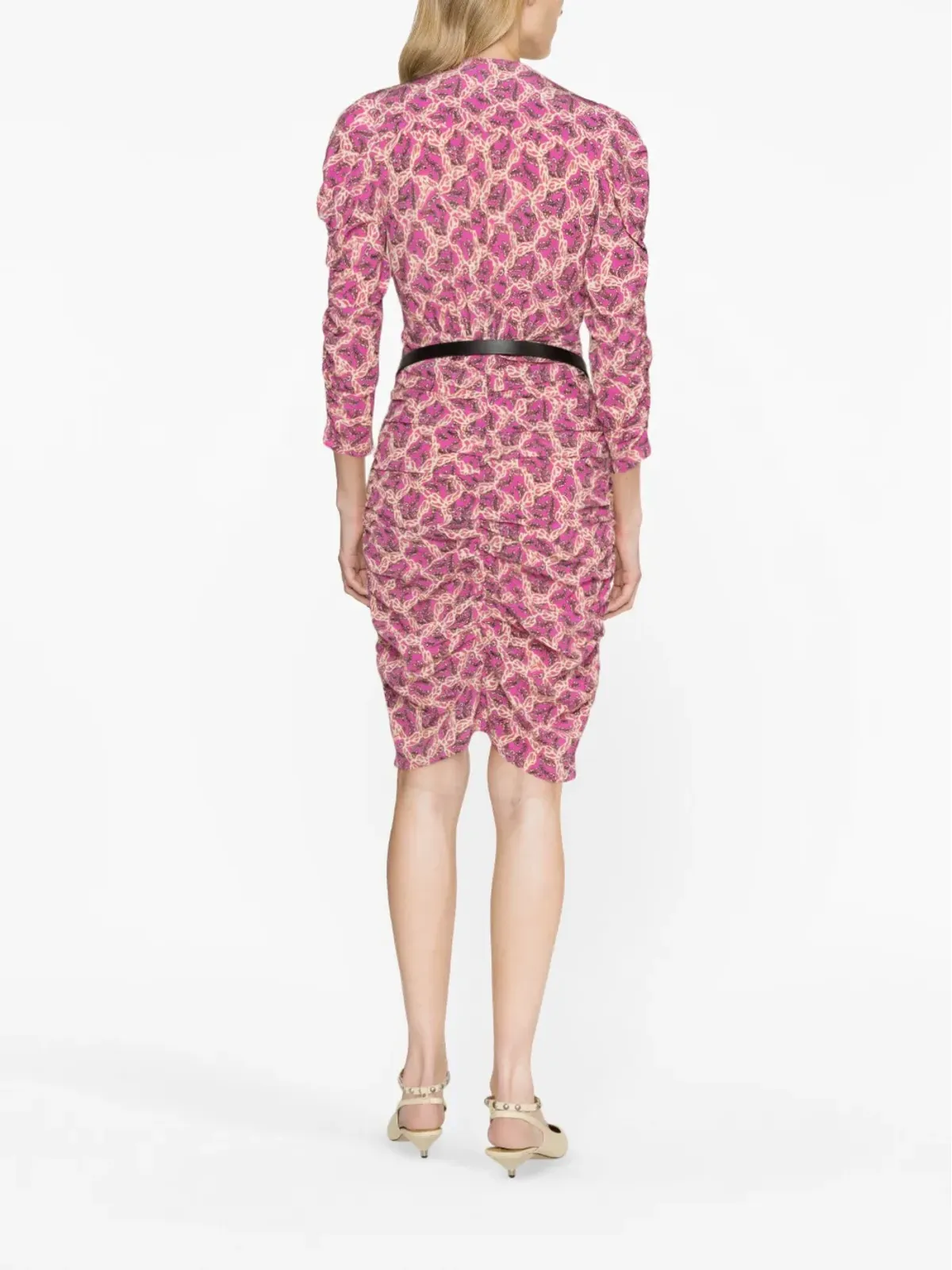 ISABEL MARANT Celina graphic-print dress - 画像4