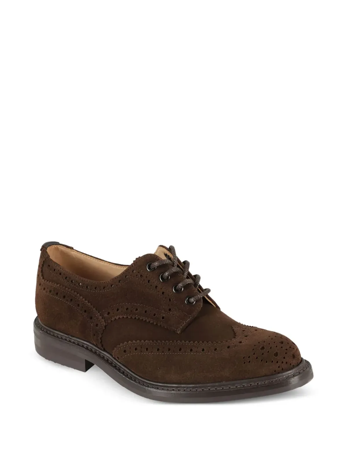 Tricker's パーフォレーテッドスエード ダービーシューズ - 画像2