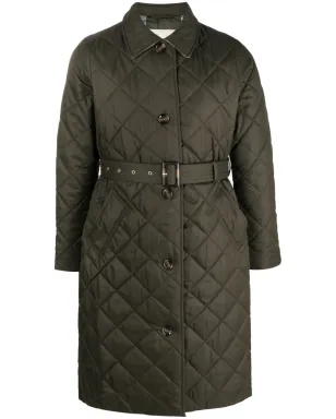 Barbour ダイヤモンドキルト シングルブレスト コート - サムネイル1