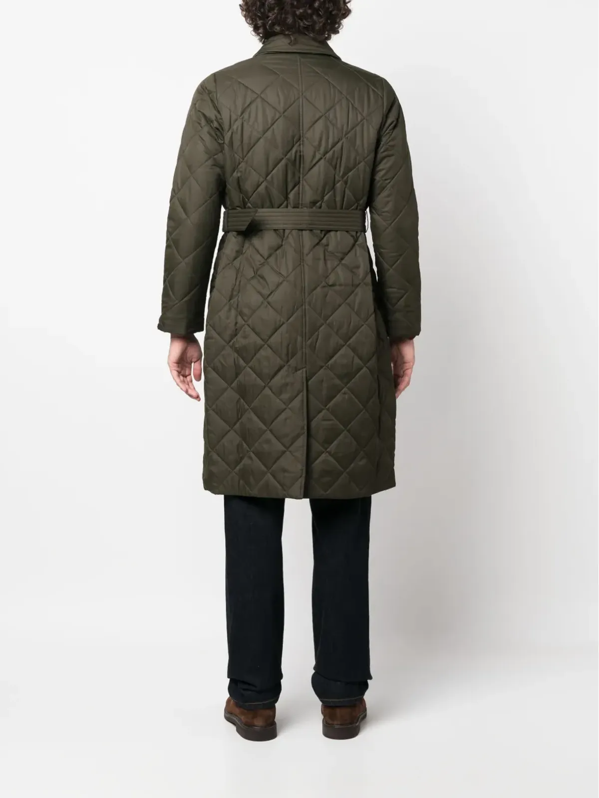 Barbour ダイヤモンドキルト シングルブレスト コート - 画像4