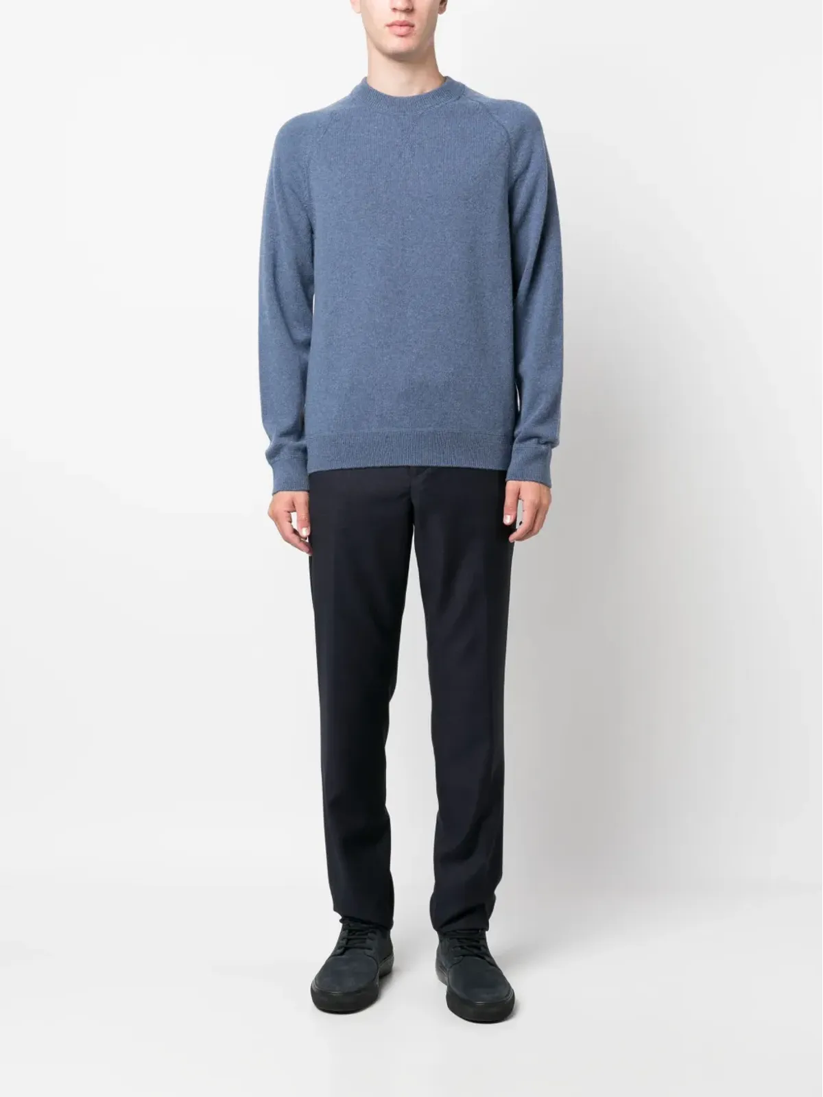 PS Paul Smith メランジ効果メリノウール クルーネックセーター - 画像2