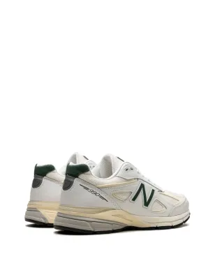 New Balance x Teddy Santis 990V4 Made In USA ホワイト×グリーン スニーカー - サムネイル3