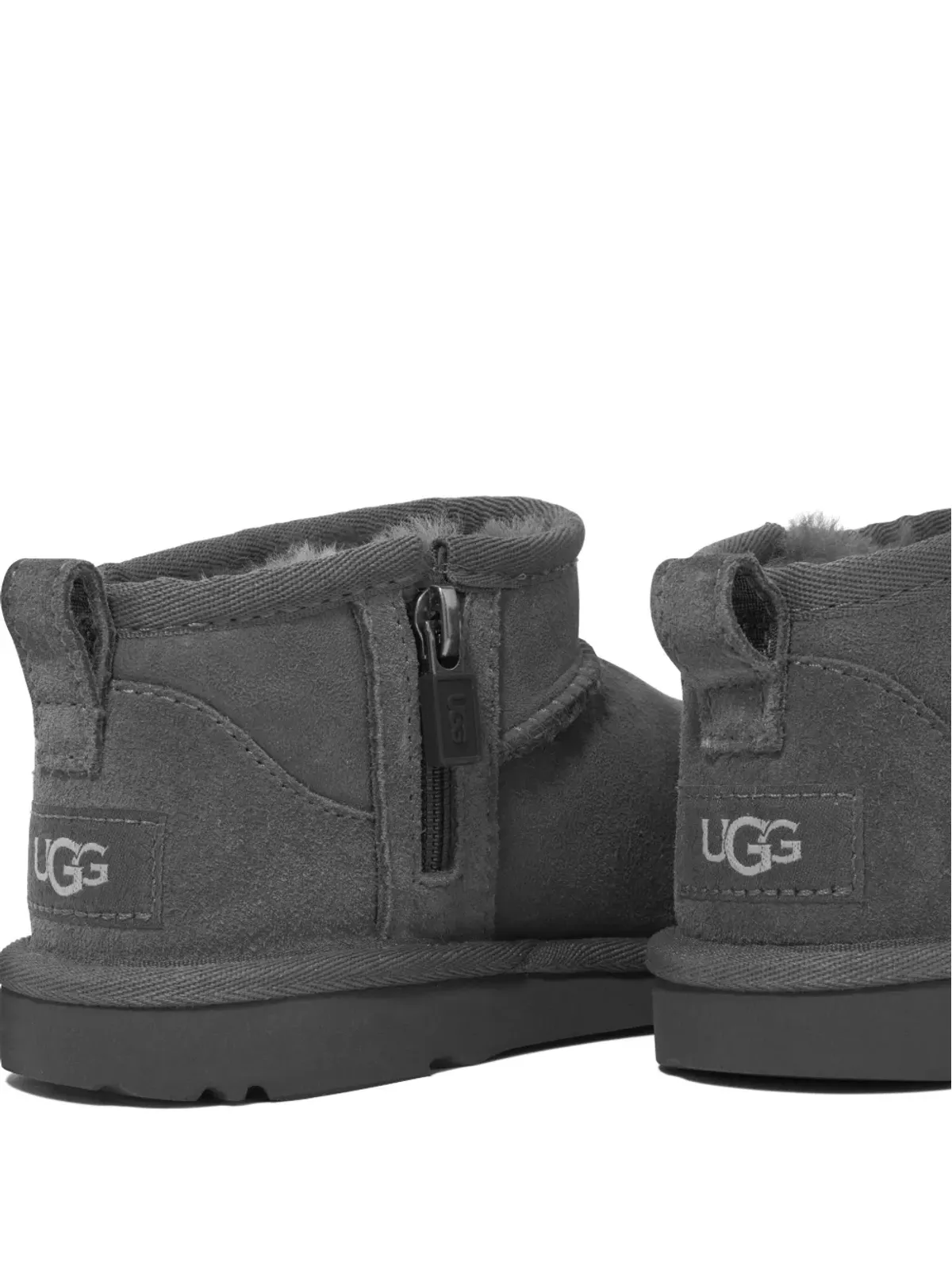 UGG Kids クラシック・ウルトラミニ シープスキン ブーツ - グレー - 画像4