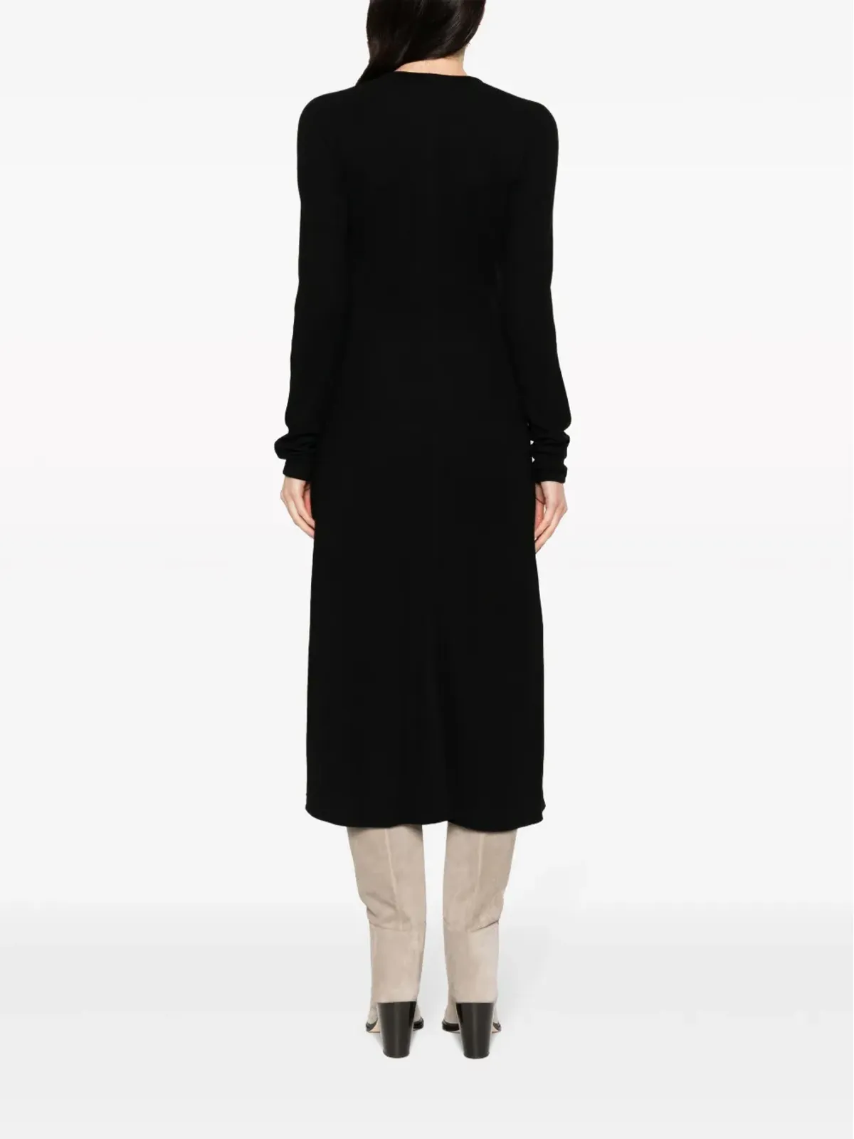 ISABEL MARANT ドリヤ ミディドレス ブラック - 画像4